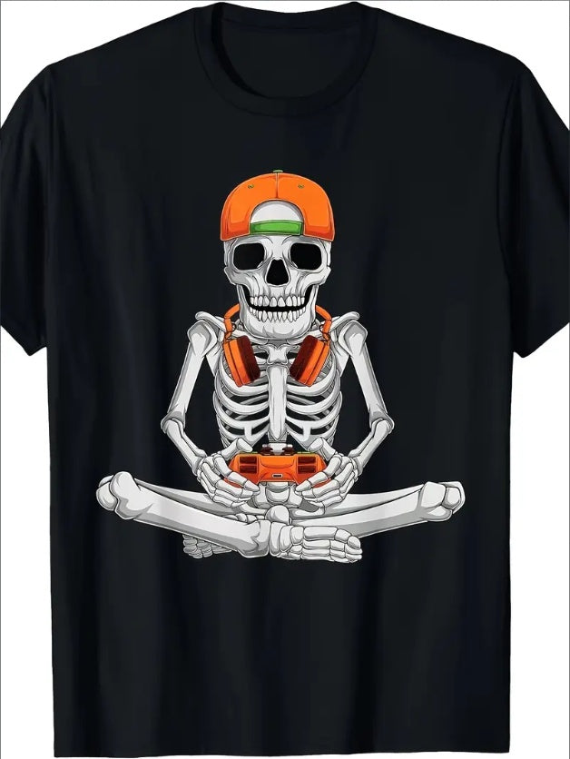 Becoming A Skeleton Gamer Video Game T-shirt - TRENDYS