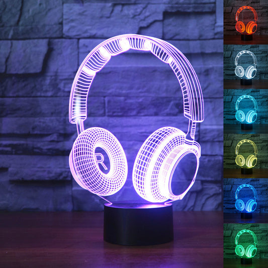 Stereo earphone illusion decorative table lamp - TRENDYS