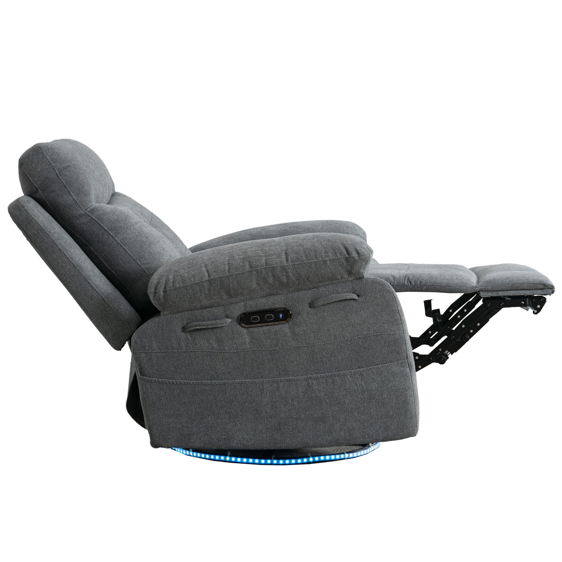 Rotating Electric Recliner Sofa with speaker & LED light - TRENDYS