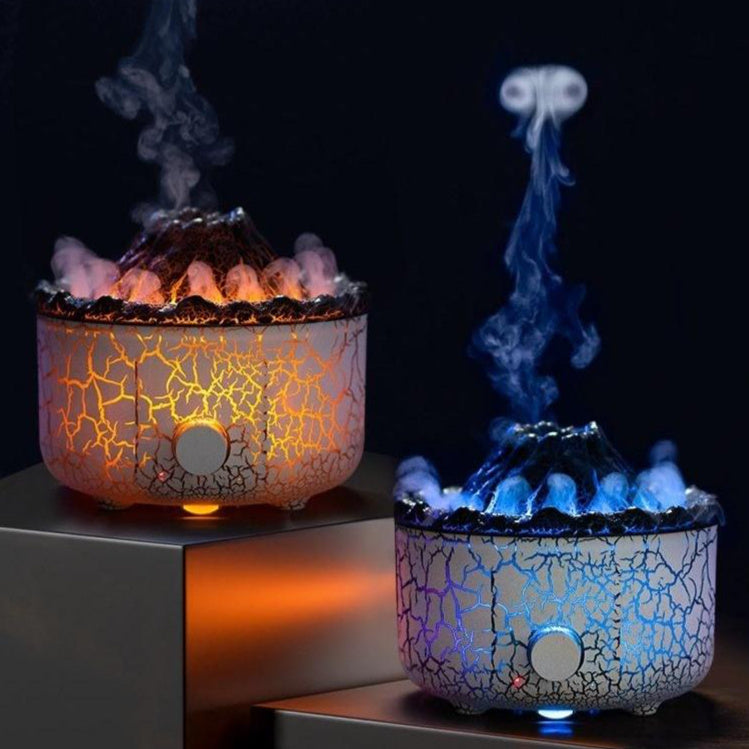 Volcano Humidifier Aromatherapy Machine Spray Jellyfish Air Flame Humidifier Diffuser - TRENDYS