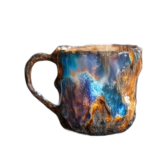 Healing & Spiritual Gifts: New Multi-Color Natural Mineral Crystal Mug. Colorful Crystal Christmas Mug for Coffee, Perfect for Festival. - TRENDYS