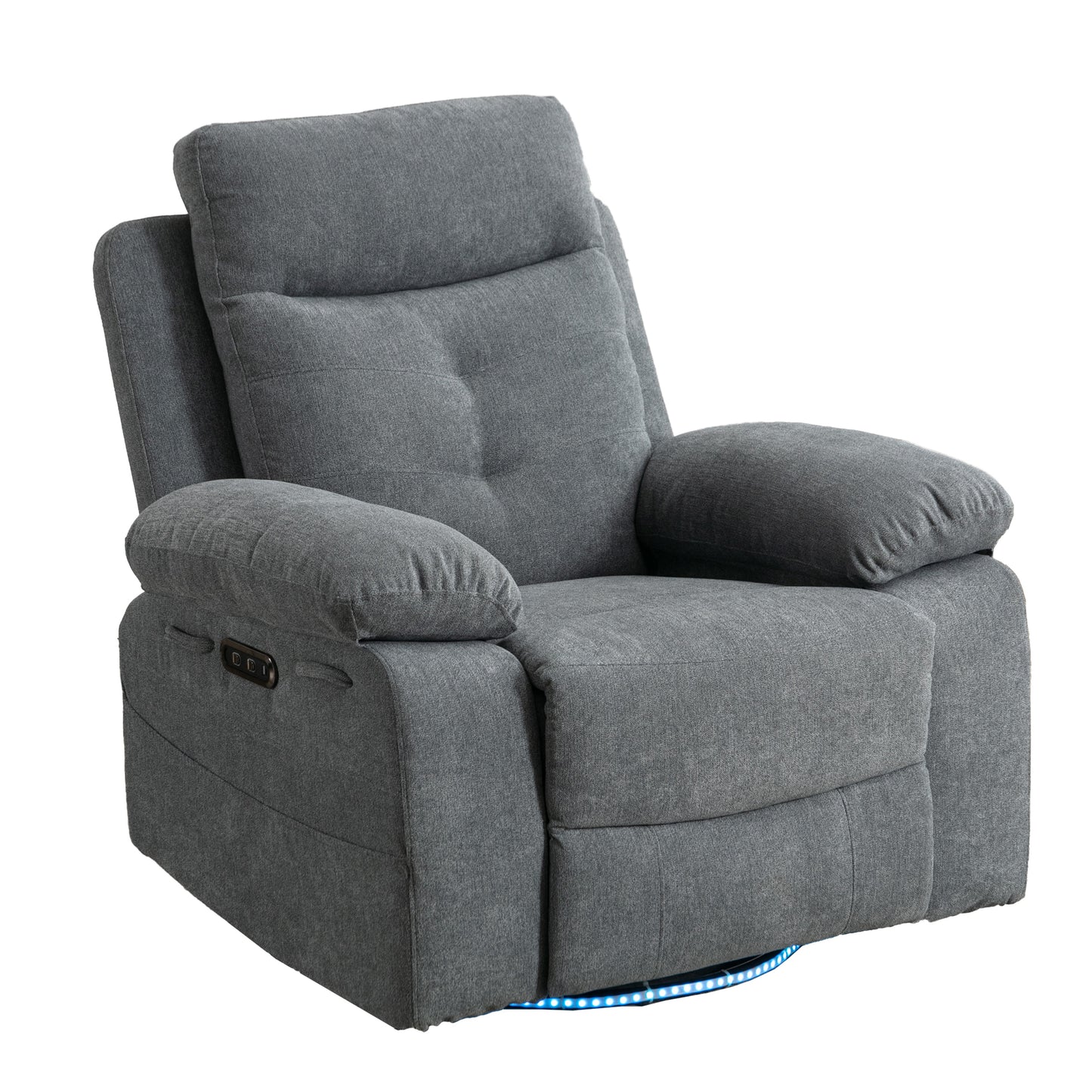 Rotating Electric Recliner Sofa with speaker & LED light - TRENDYS