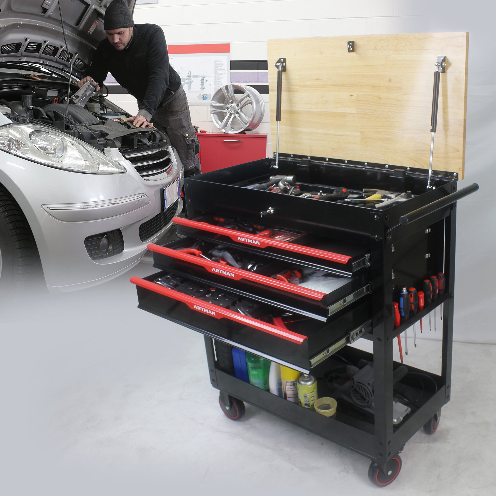 Metal Multi-tool Cart - TRENDYS