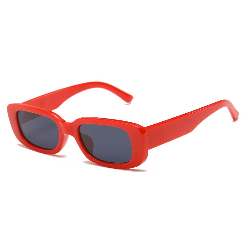 street style sunglasses rectangular gradient sunglasses - TRENDYS