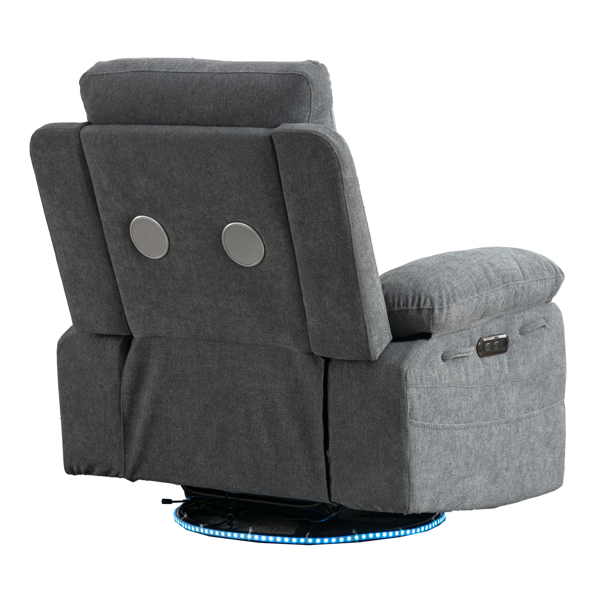 Rotating Electric Recliner Sofa with speaker & LED light - TRENDYS