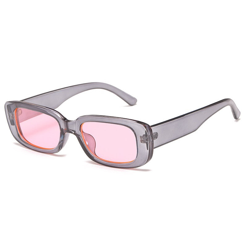 street style sunglasses rectangular gradient sunglasses - TRENDYS