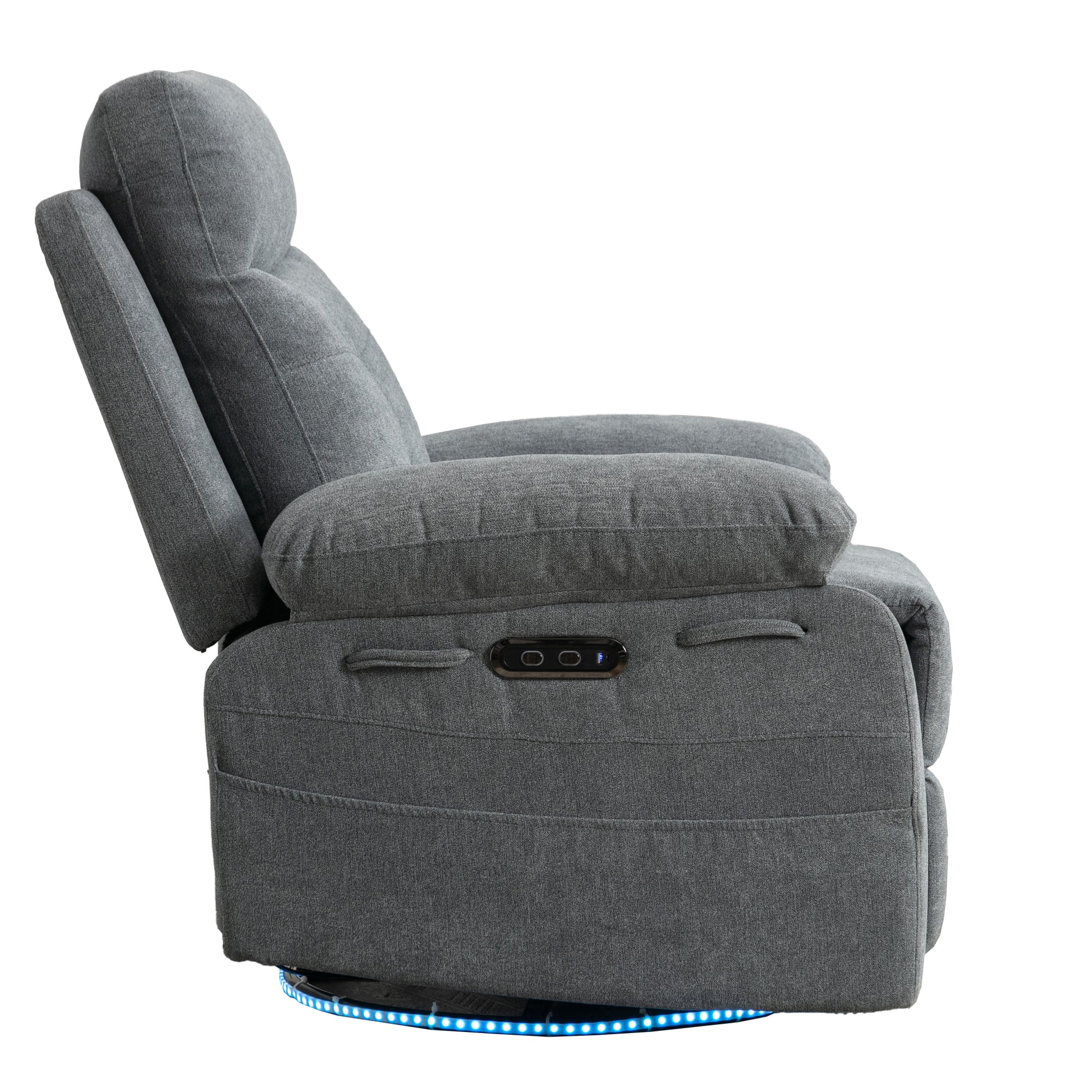 Rotating Electric Recliner Sofa with speaker & LED light - TRENDYS