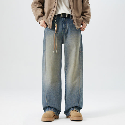 Retro Fashion Men's Straight Jeans - TRENDYS